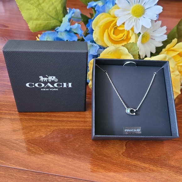 Coach Sterling Silver Necklace - Picture 1 of 9